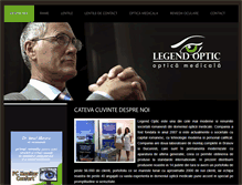 Tablet Screenshot of legendoptic.ro
